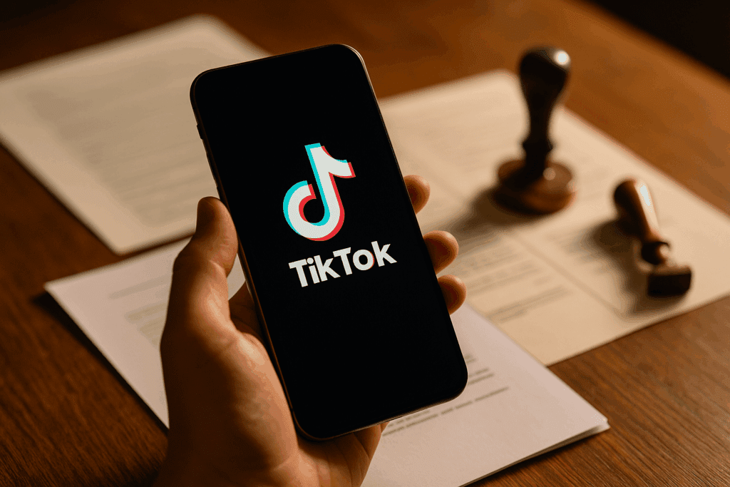 Mano con tik tok